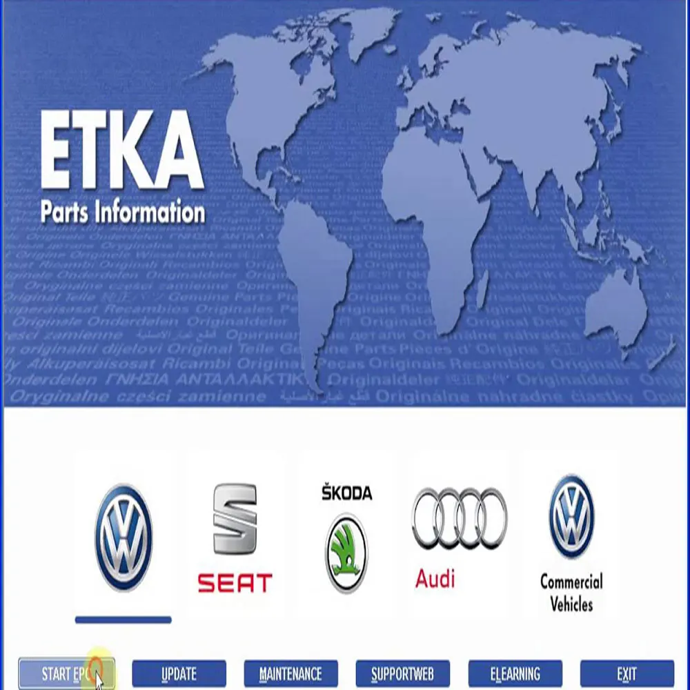 2025 ETKA 8.6 Online Version One Month Service Latest Data Updateble For VAG Car Electronic Parts Catalogue and VIN Number
