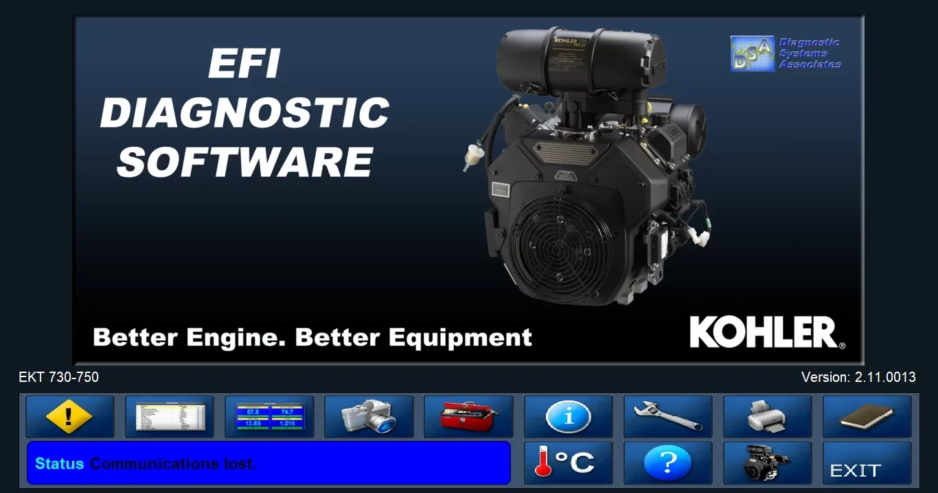 2023 KOHLER EFI DIAGNOSTIC SYSTEM 2.11.0013