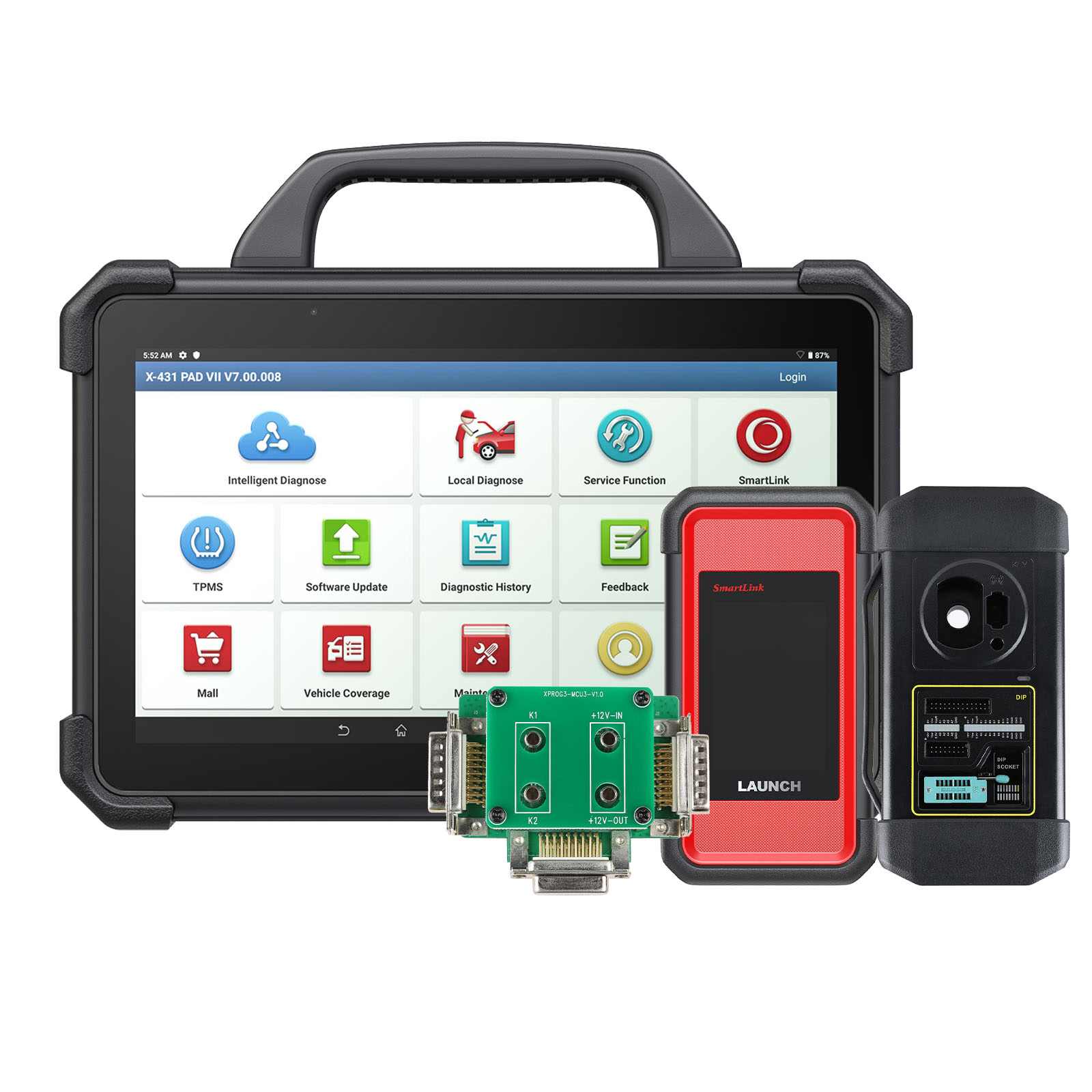 LAUNCH X431 PAD VII Elite PAD 7 Plus GIII X-Prog 3 Advanced Immobilizer & Key Programmer Plus IMMO programmer MCU3 Adapter