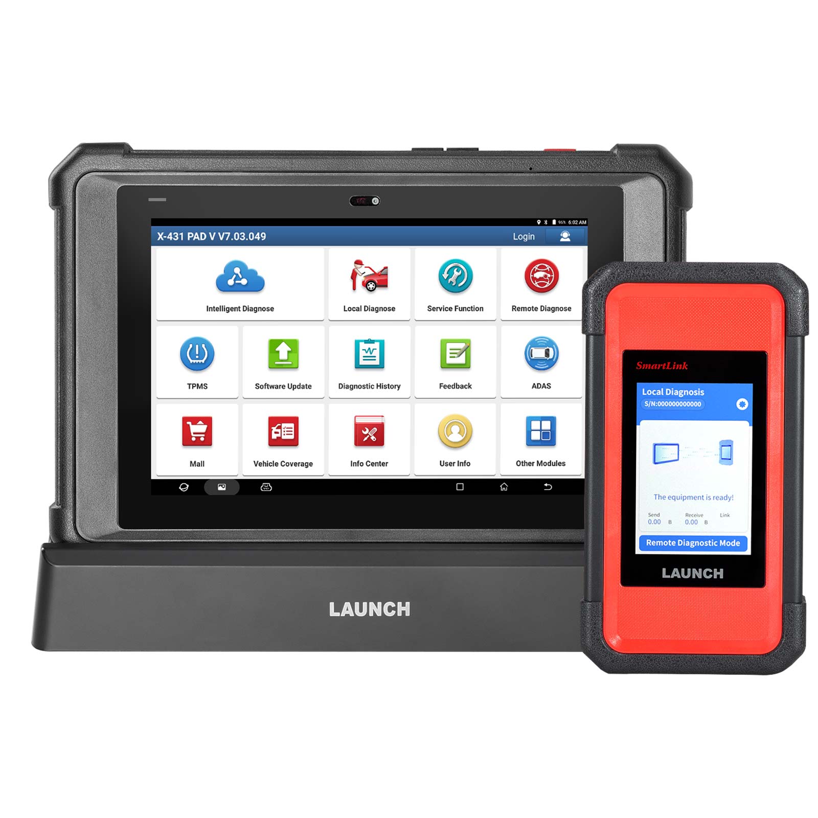 2024 Launch X431 PAD V Elite J2534 Tool With Smartlink C Support ECU/ECM Online Program Topology Map CAN/CANFD/DoIP 60+ Services