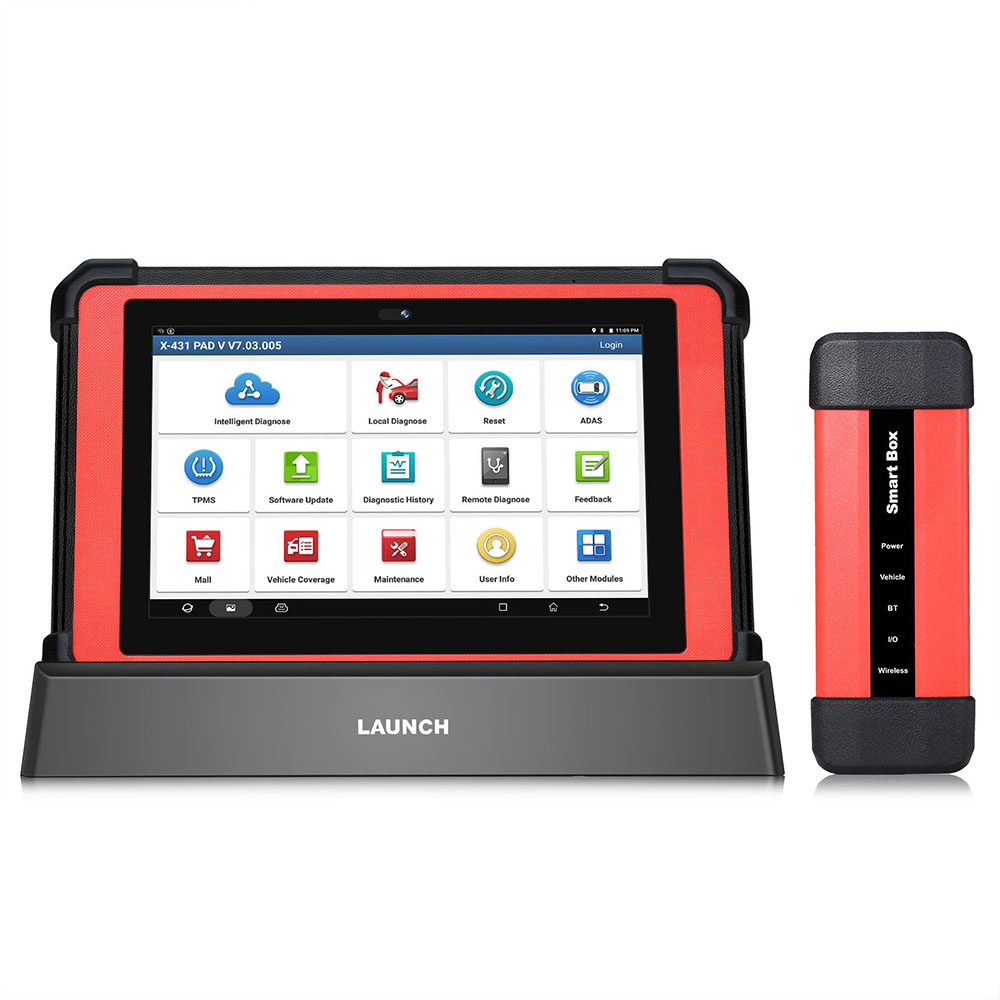 Original Launch X-431 PAD V X431 PAD 5 with SmartBox 3.0 Automotive Diagnostic Tool Support Online Coding and Programming 1 Year Free Update Online