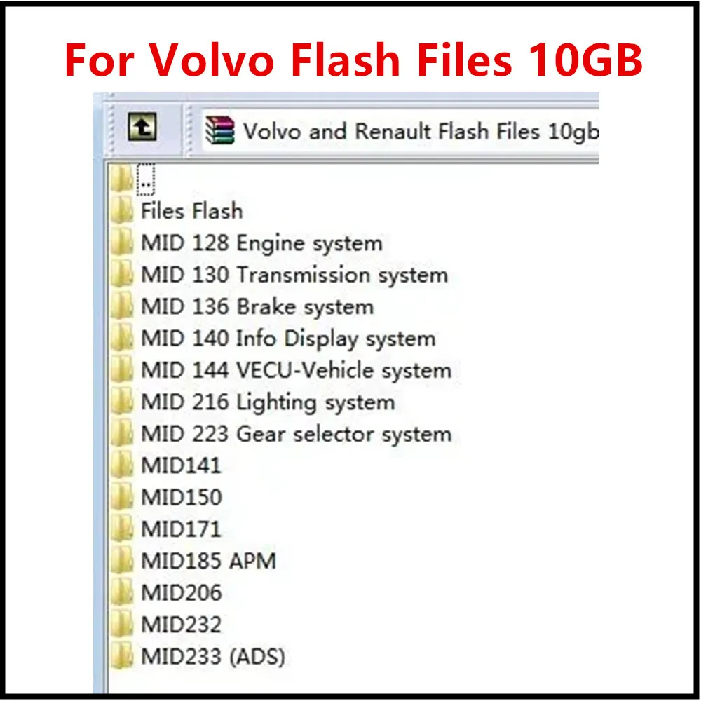 10GB Flash files For Volvo Trucks and For Renault TRUCKS Newest Flash Files 10GB