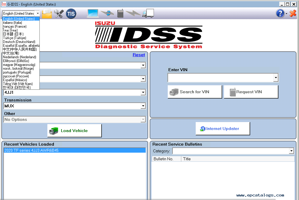Isuzu G-IDSS Diagnostic Service Software 2025.02