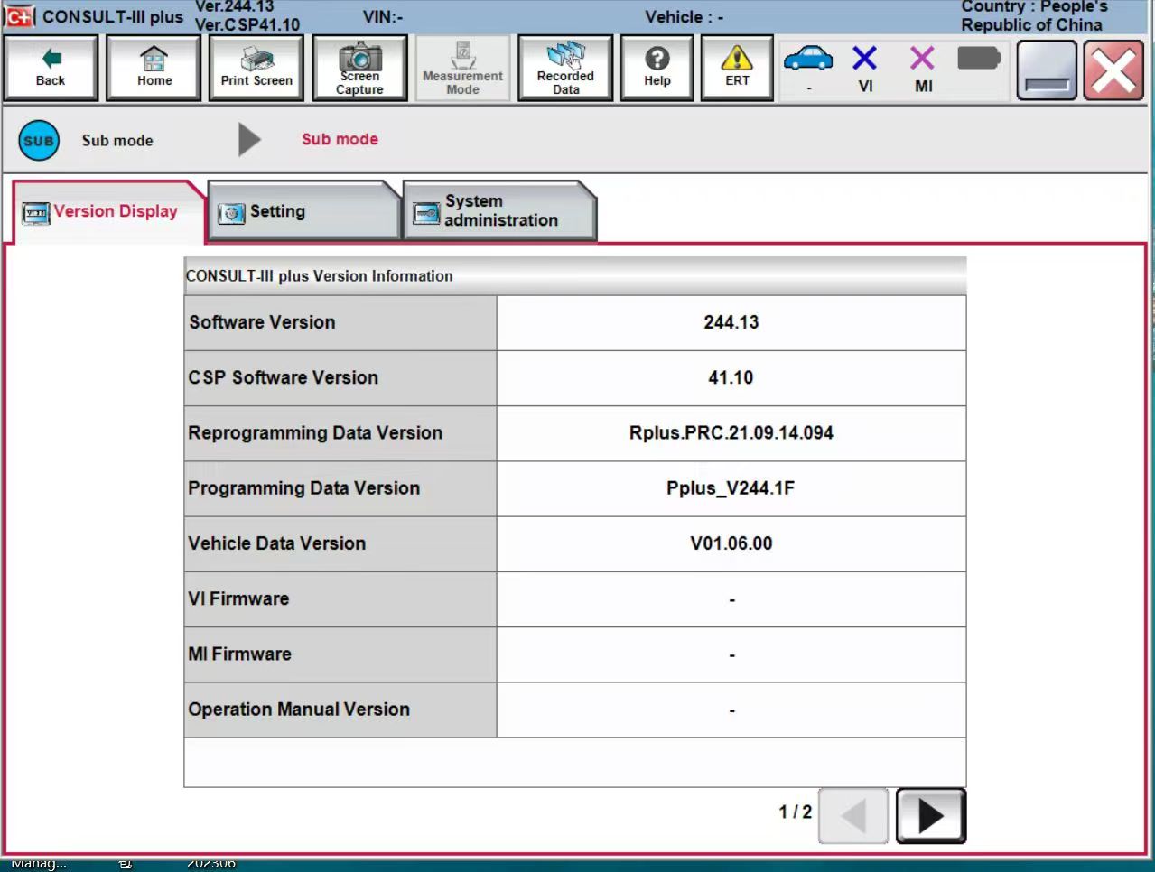 2025 Latest Version Nissan Consult III Plus Nissan Consult 3 Plus 244.13 Diagnostic Software Support Immobilize And ECU Programming