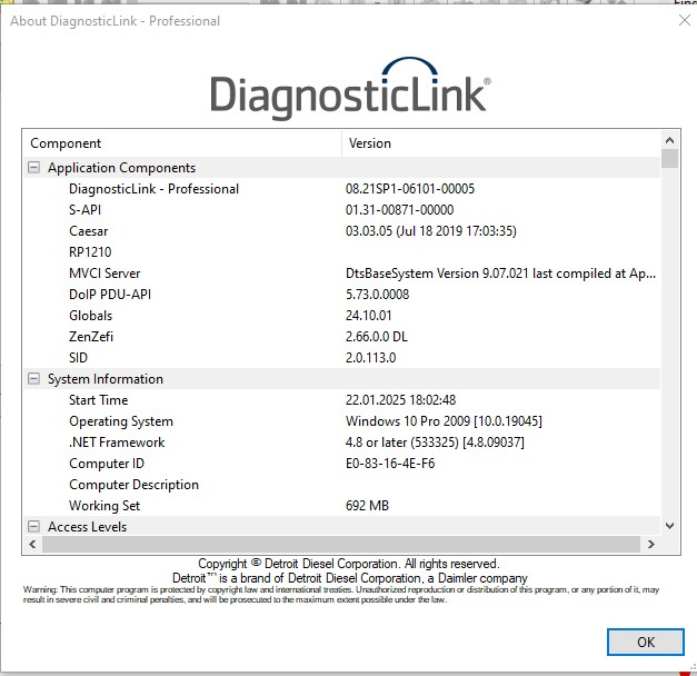 2025.03 Detroit Diesel Diagnostic Link DDDL 8.21 SP1 Level (10-10-10) + Troubleshooting
