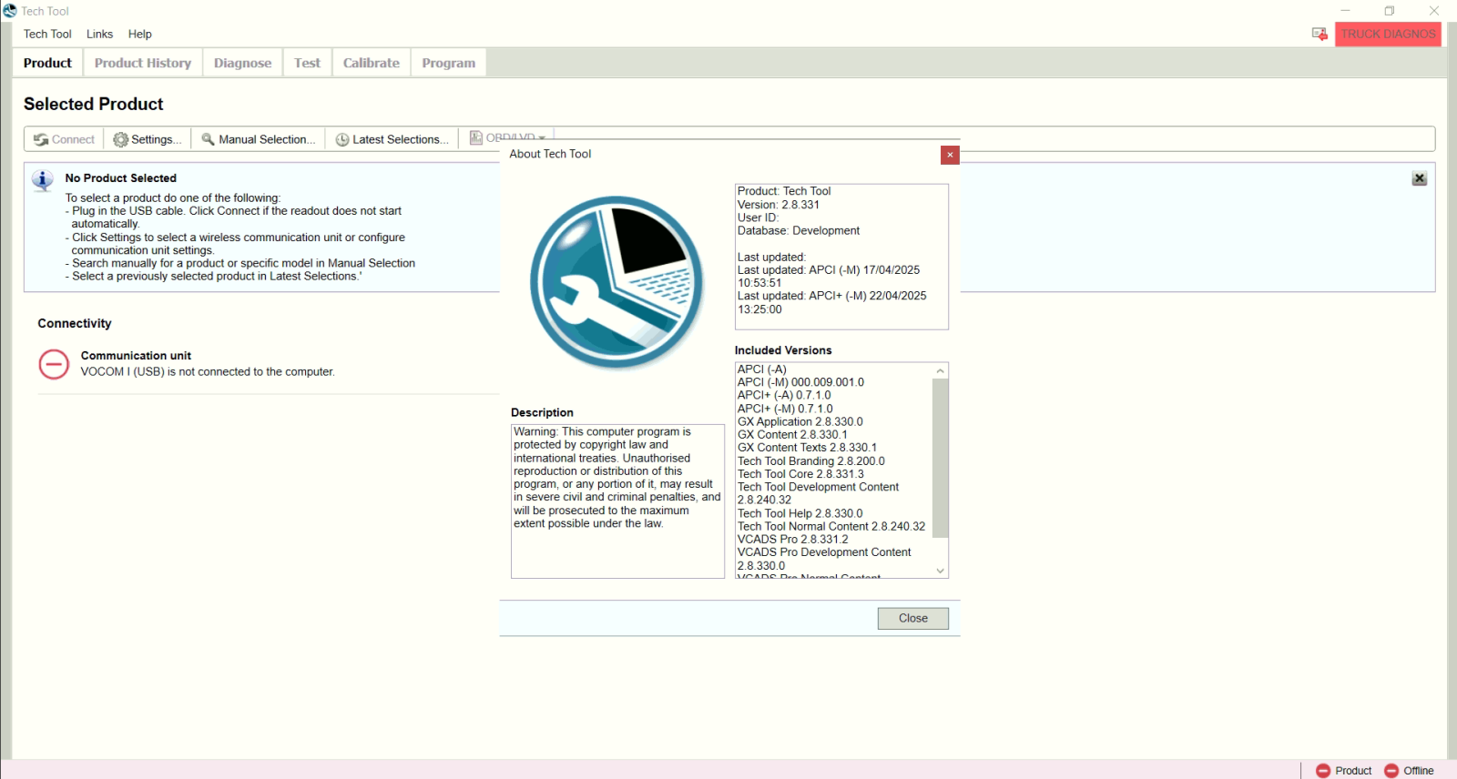 2025.07 Volvo Premium Tech Tool PTT 2.8.331 + APCI 0.7.1.0 Development Mode + DevTool