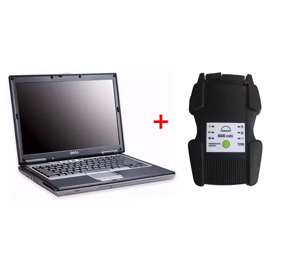 Man Diagnostic Tool Man Cat T200 V14.01 Software Installed in DELL D630 Laptop Ready to Use