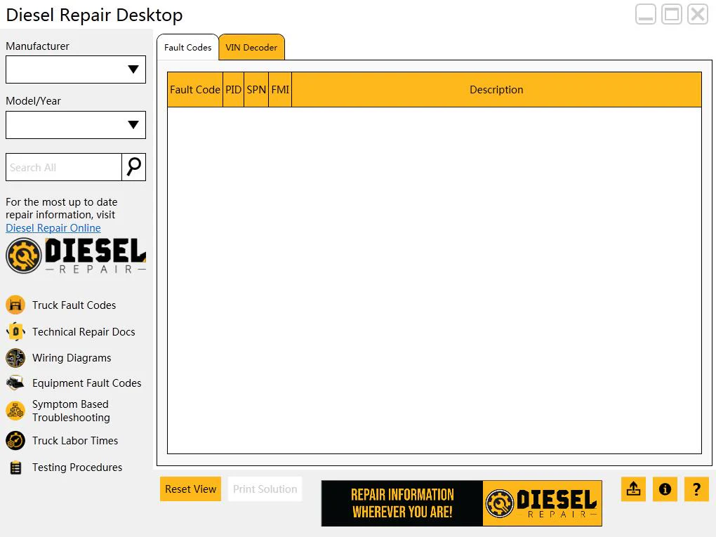 2023 Diesel Repair Desktop DTC Solutions Professional Version 2.9.98 with Keygen + Diesel Explorer - Fault Code Info- VIN Decoder Parts Cross Reference Best Truck Diagnostic Trouble Code Program