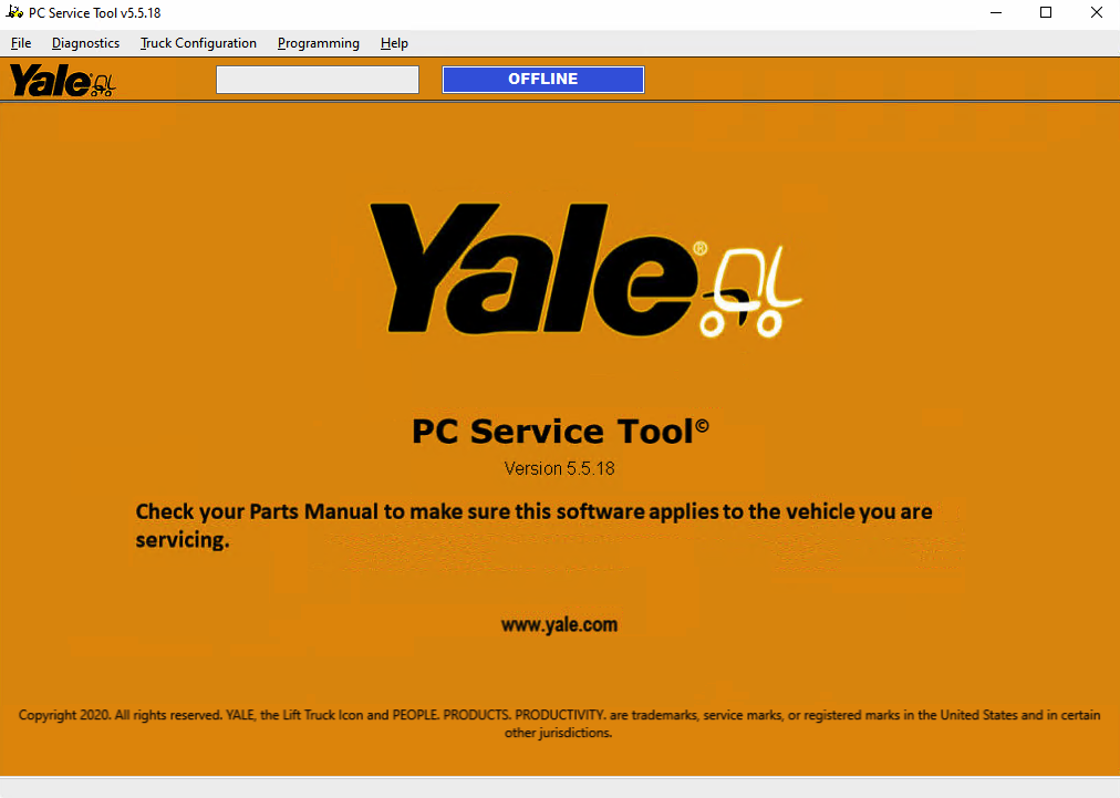 Yale PC Service Tool 5.5.18 Programming Level 05.2025 Diagnostic Software