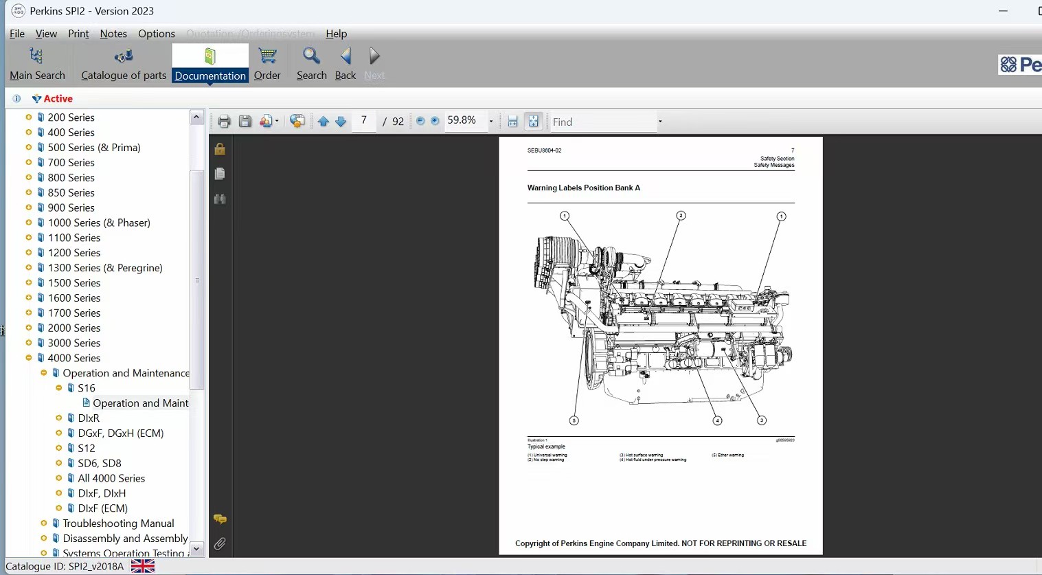 2023A Perkins Spare Parts Catalogues and Service Manuals for All Models
