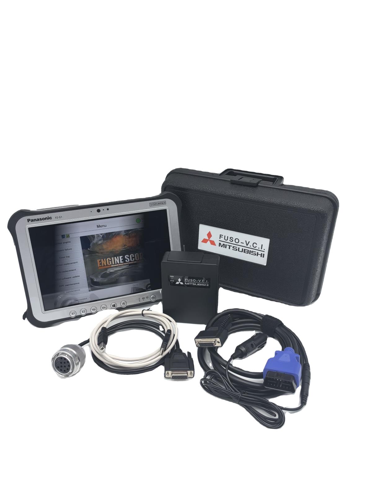 MUT3 Diagnostic Scanner MH064698 for Mitsubishi FUSO Excavator Diagnostic Tools for Construction Machinery Plus Panasonic FZ-G1 Tablet Ready to Use