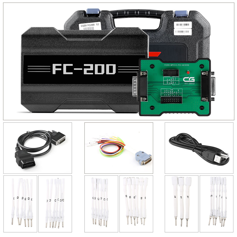 CG FC200 ECU Programmer Full Version with MPC5XX Adapter for BOSCH MPC5xx Read/Write Data on Bench