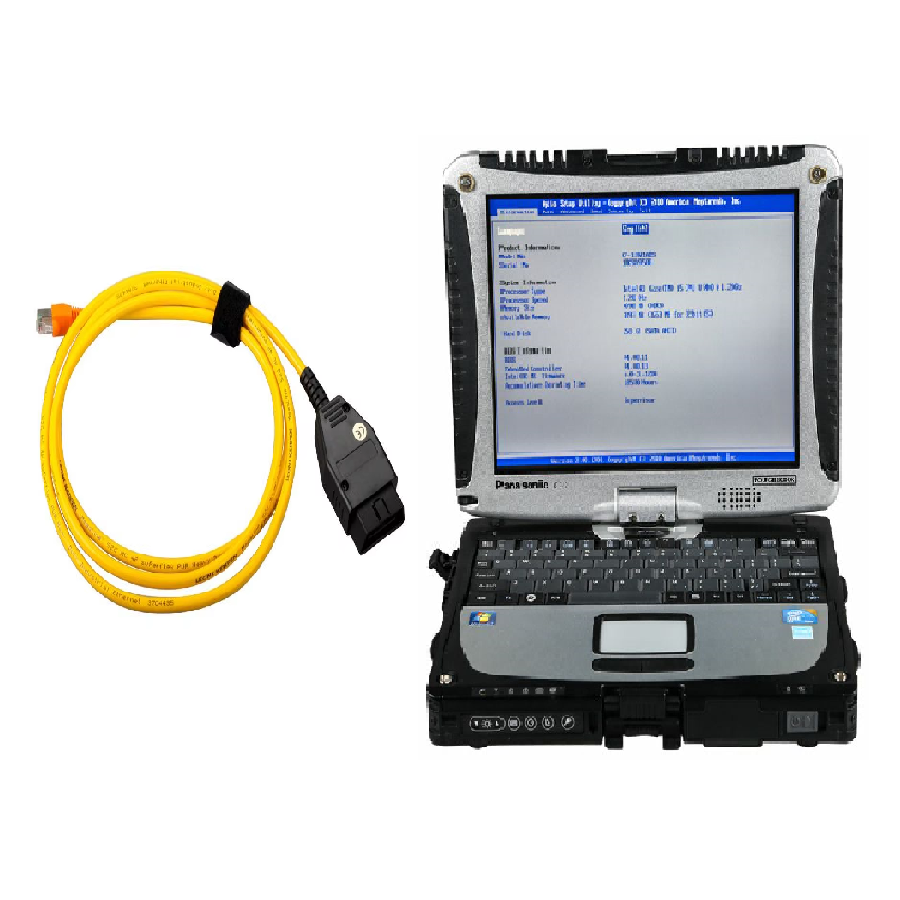 Original ADS Diagnostic Software Online Version for RISING AUTO With Enet Cable Support Online ECU Programming Key Programming for RISING AUTO R7 F7 RC ESSENCE Plus Panasonic CF19 Laptop Ready to Use