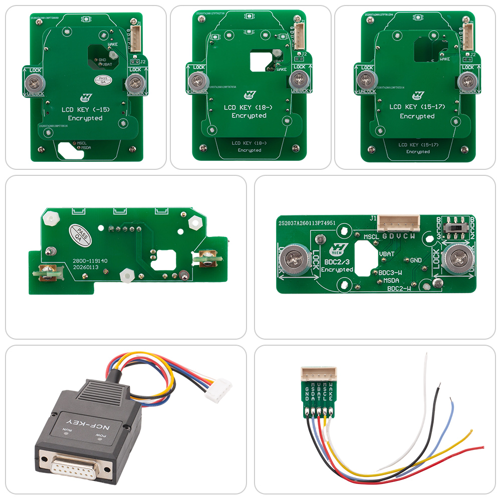2026 New Yanhua ACDP BMW BDC2/ BDC3/ BCP/ LCD Key/ Encrypted Key Copying Interface Board Set Used with ACDP Module 38
