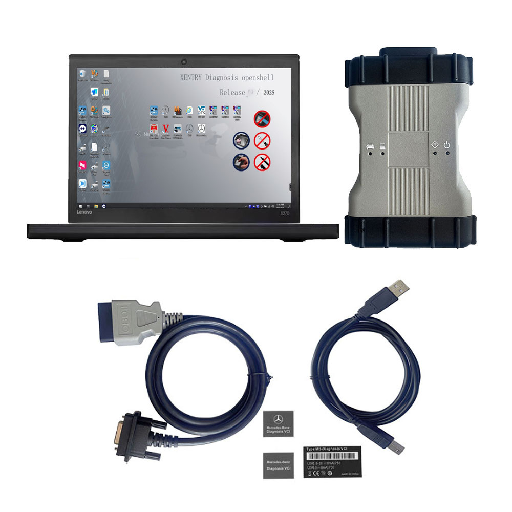 V2025.12 Mercedes BENZ C6 MB SD Connect C6 DoIP Xentry Diagnosis VCI Plus Lenovo ThinkPad X270 Ready to Use