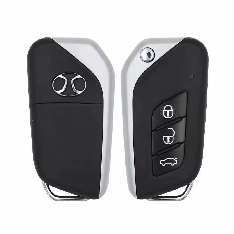 Original Smart Remote Key 3 Button 433.92MHZ ASK 47 PCF7961X Chip for BAIC Senova X25 X35 With LOGO Smart Key