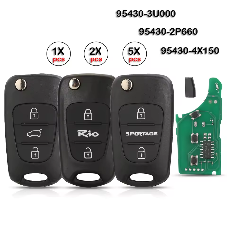 95430-3U000/3W600 433MHz FSK ID46 Chip for Kia Sportage 2010 2011 2012 2013 2014 Flip Remote Car Key Fob SEKS-AM08FTX