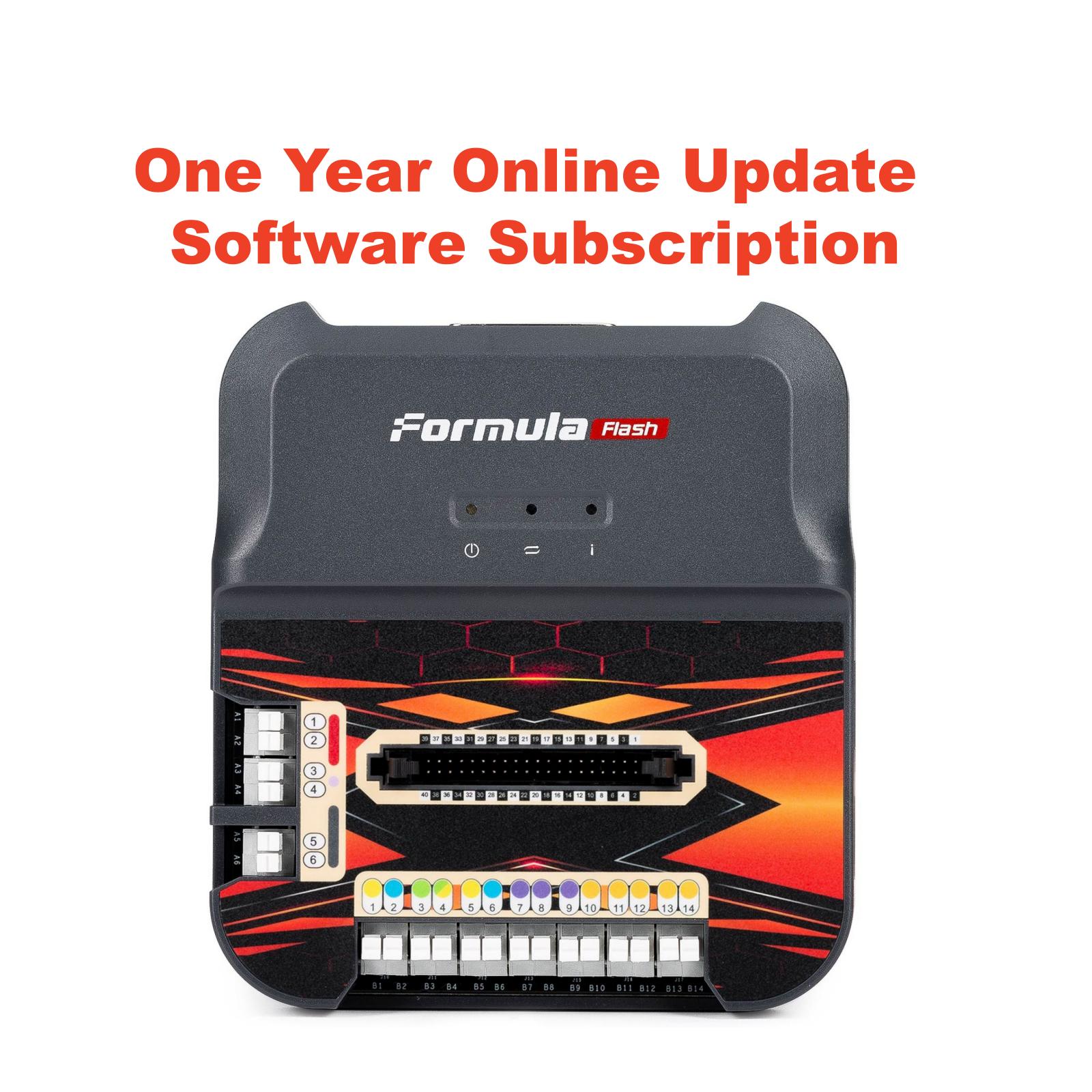 One Year Online Update Software Subscription for FormulaFlash